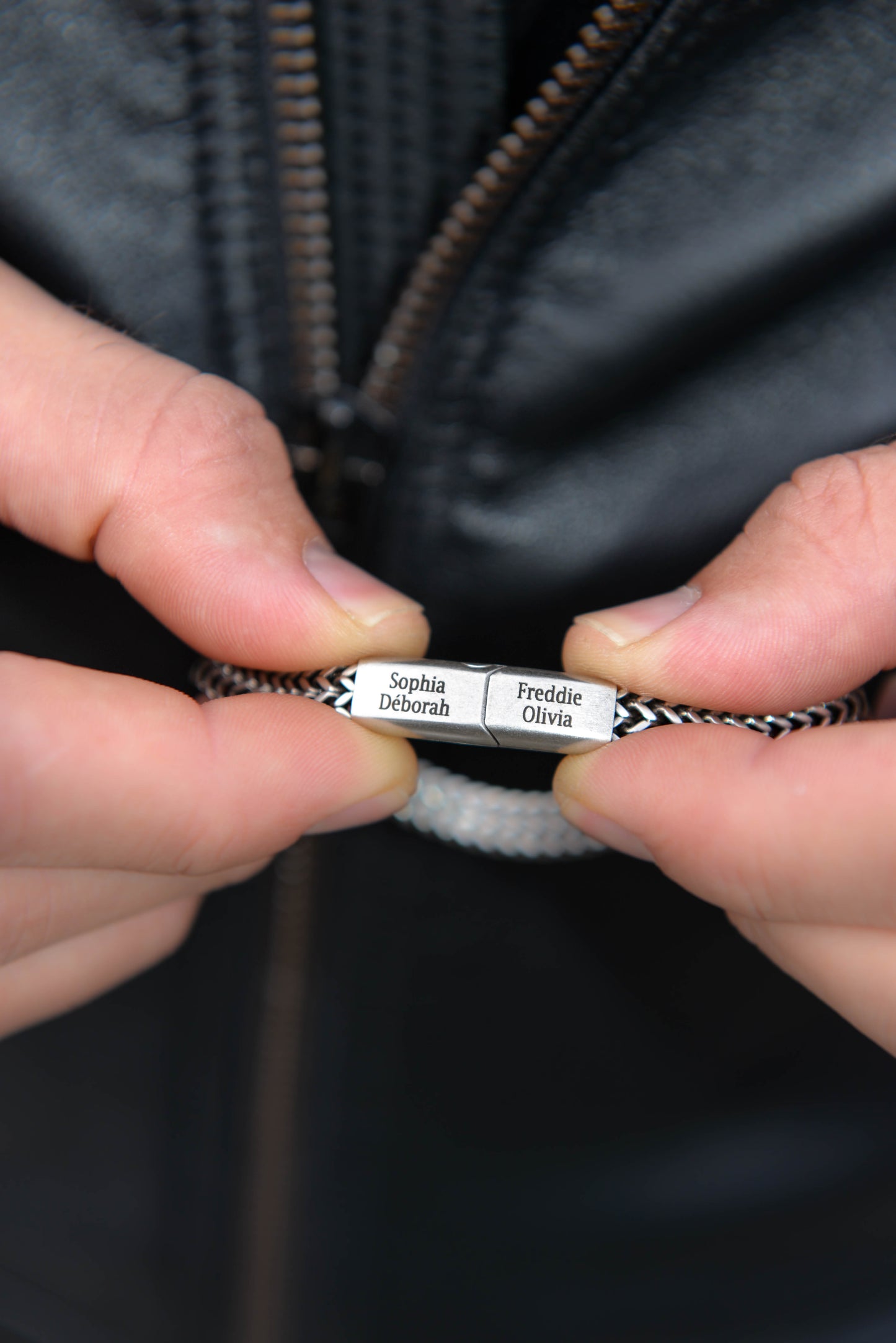 Solid Curb Bracelet, Silver Chain, Father's Day Gift