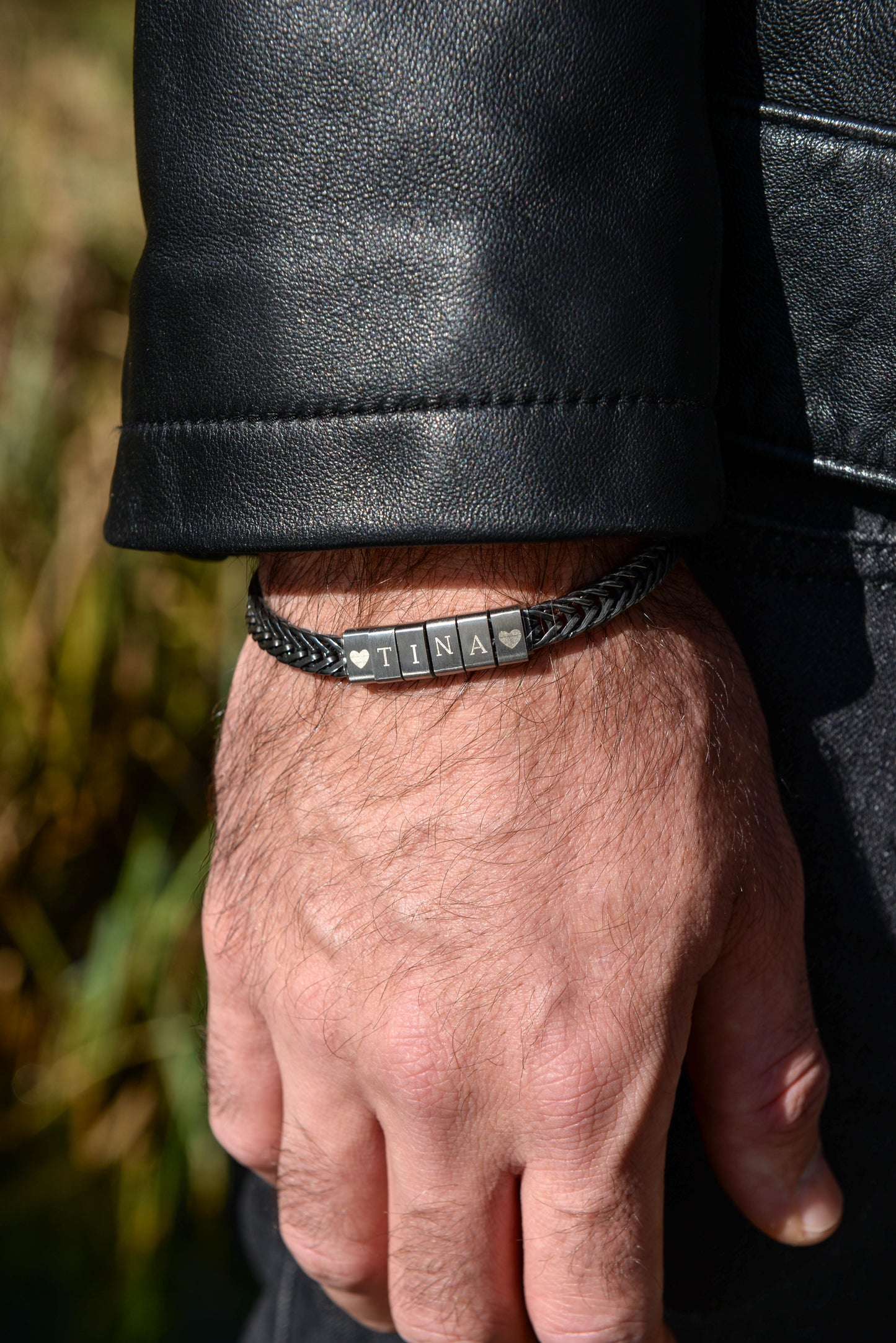 Personalized Daddy Bracelet, Custom Gift For Dad, Family Bracelet, Fathers Day Gift, Husband Gift, Engraved Dad Gift, Name Bracelet for Him