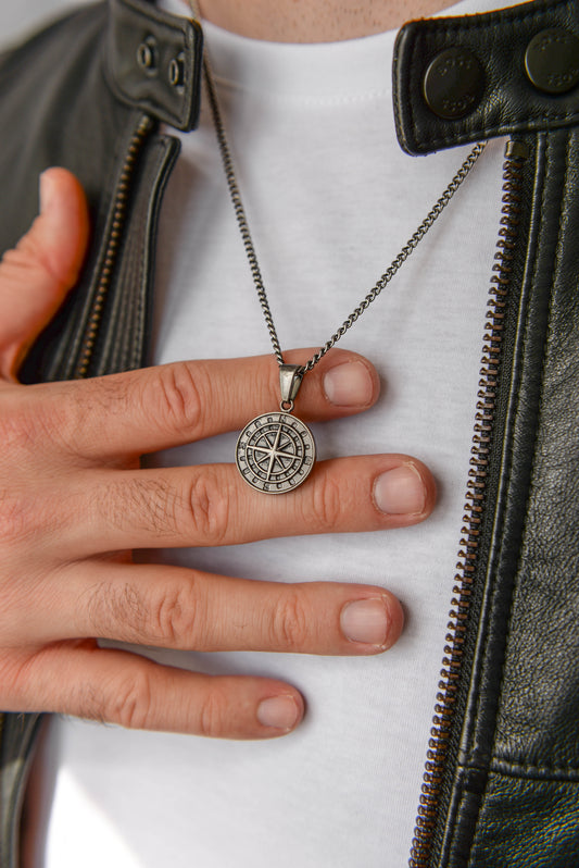 North Star Compass Necklace