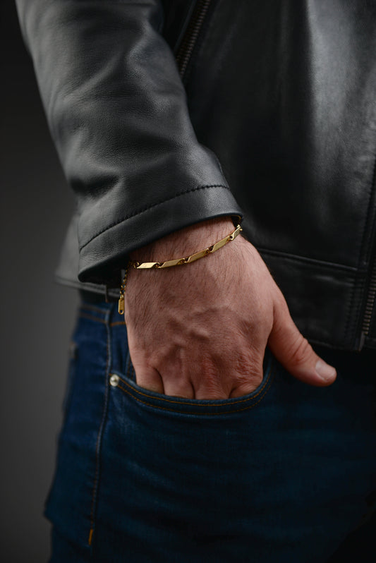 Unisex Silver Curb Chain Bracelet