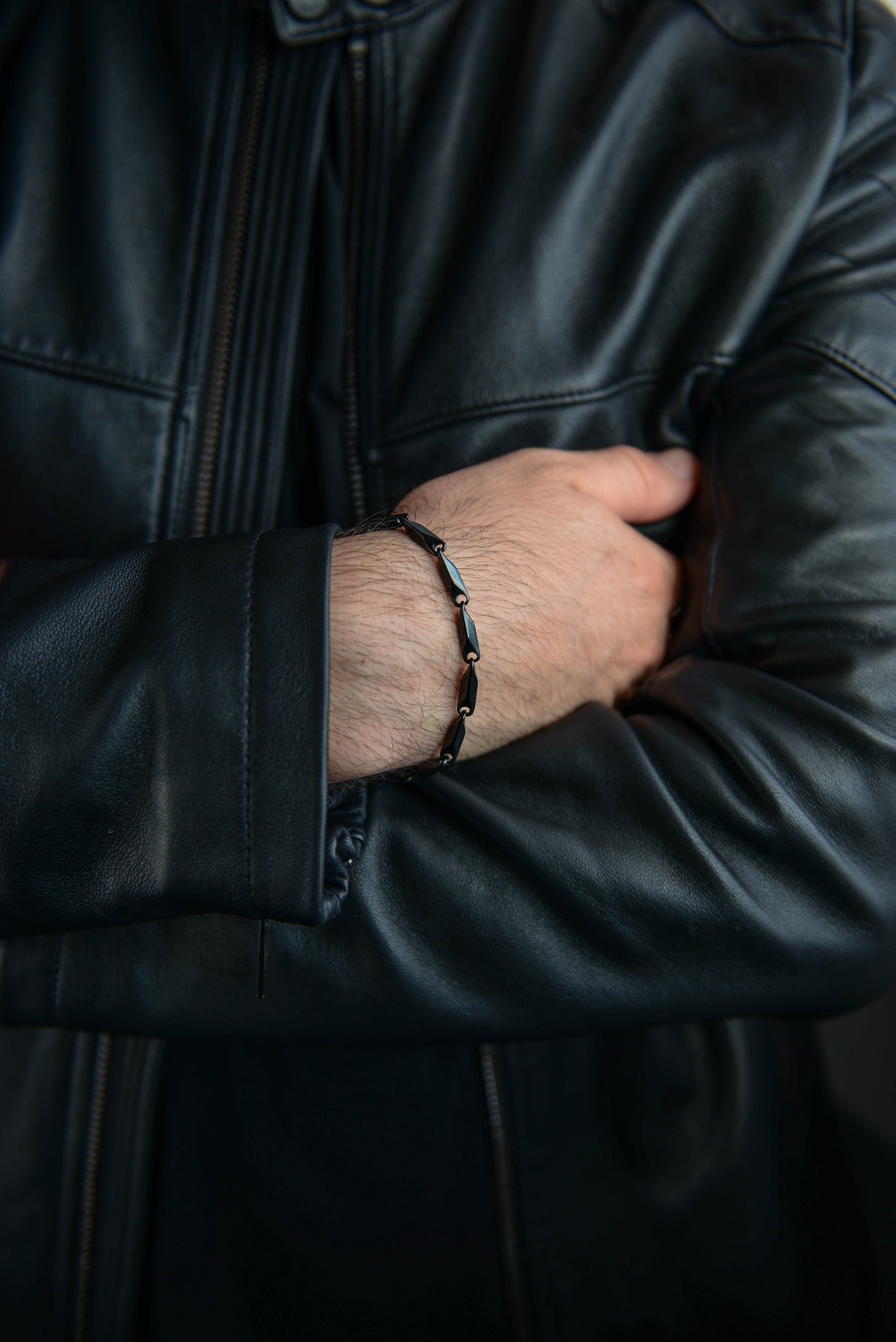 Unisex Silver Curb Chain Bracelet